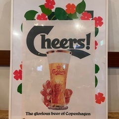 非売品レア　特大レトロポスター&額縁の画像