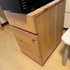 無印良品　デスク　キャビネットの画像