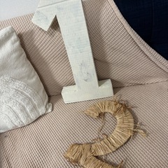 バースデーフォト用手作りナンバーの画像