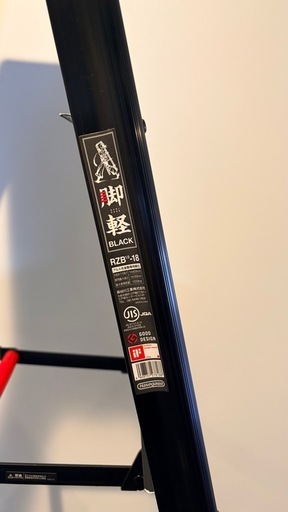 長谷川工業(Hasegawa) 専用脚立1.69m 脚軽 BLACK 6段