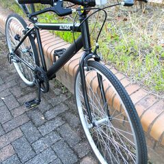 中古自転車 ALTAGE クロスバイク 自転車 実用 6段変速 26インチ ブラック 通勤 通学 近所のお出掛けなどにの画像