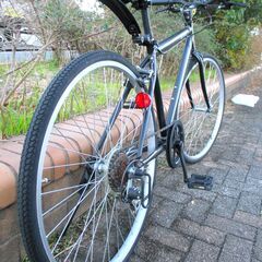 中古自転車 ALTAGE クロスバイク 自転車 実用 6段変速 26インチ ブラック 通勤 通学 近所のお出掛けなどにの画像