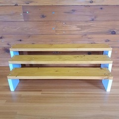 【新品未使用】多肉棚　観葉植物棚　フラワースタンド　木製プランター　鉢台　花台の画像