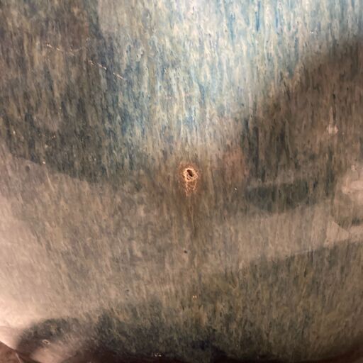 海鼠釉火鉢 水鉢 金魚鉢 植木鉢 古民具 昭和レトロ 睡蓮鉢 陶器 古美術品★S3573A