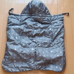 グレー 星柄 おくるみの画像