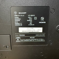 シャープ TV 32型
の画像