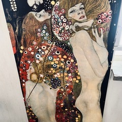 大型クリムトポスター水蛇の画像