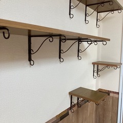 ⭐️お話中⭐️自作　木目調　キャットウォーク9枚セットの画像