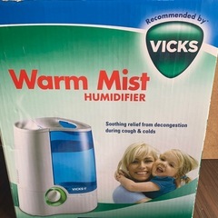 ヨーロッパ仕様　VICKS 加湿器 Warm Mist Humidifierの画像
