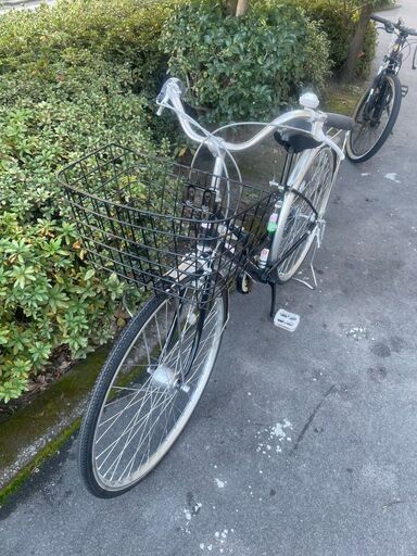 リサイクルショップどりーむ天保山店　No574 自転車　シティサイクル　２７インチ　ギア切替付き　ライト欠品　チェーン若干伸びあり　少しカリカリ鳴ります