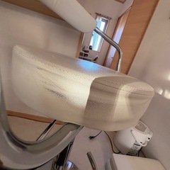 ハイチェア 黒と白 1月中旬までに引渡しOKな方の画像