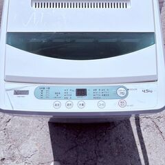 【❗️✨新生活に✨❗️】　動作確認済　2020年製　YAMADA 全自動電気洗濯機 YWM-T45G1 4.5kg 単身用・一人暮らしに最適の画像