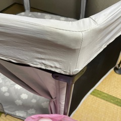 日本育児 洗えてたためるポータブルベビーサークル（グレー） ボール付き ベビーゲートの画像