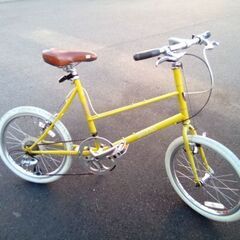 BRUNO ミニベロ　イエロー　8段変速　2０インチの画像