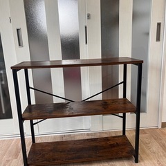 インダストリアルオールドオープンアイアンシェルフの画像