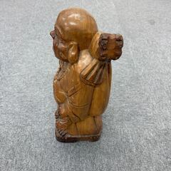 布袋尊像　木彫りの画像