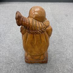 布袋尊像　木彫りの画像