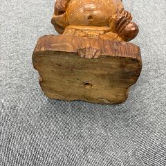 布袋尊像　木彫りの画像