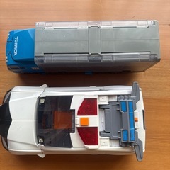 トミカ　デカパトロールカー　　おかたづけコンボイの画像