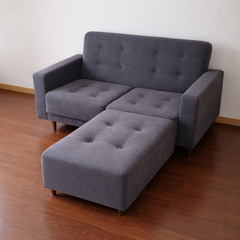 ☆現金歓迎☆【美品です！】購入価格１３万円　【日本製】高級ソファ＋オットマン　セットの画像