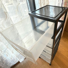 キャスター付き5段収納ケースの画像