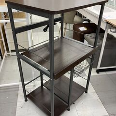 ★リユースのサカイ千葉中央店★  レンジ台 茶系 H101×D46×W60 クリーニング済み TC5839の画像