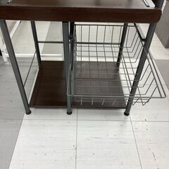 ★リユースのサカイ千葉中央店★  レンジ台 茶系 H101×D46×W60 クリーニング済み TC5839の画像