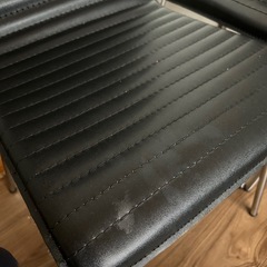 ニトリ　ダイニングチェア椅子 ブラック　一脚の画像