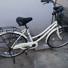 自転車　ママチャリの画像