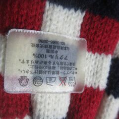 チェックのマフラーの画像