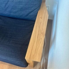 無印2人掛け用ソファの画像