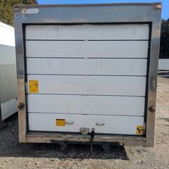 ♪物置♪コンテナ♪側ドア付、幅約59cm♪シャッターは重い、訳有♪アルミ冷蔵箱♪八街A区SP75♪の画像