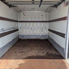 ♪物置♪コンテナ♪側ドア付、幅約59cm♪シャッターは重い、訳有♪アルミ冷蔵箱♪八街A区SP75♪の画像