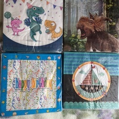 ナプキン　ティッシュペーパーの画像