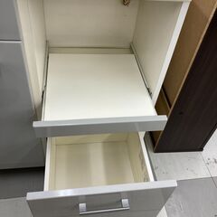 ★リユースのサカイ千葉中央店★  レンジ台 白/灰 H90×D42×W88 クリーニング済み TC5843の画像