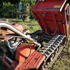 農機具　築水クローラ運搬車　手動ダンプ　200ｋｇ　中古の画像