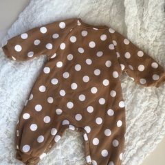 クリスマス　サンタロンパース　80cmの画像