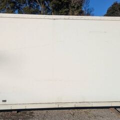 ♪物置♪コンテナ♪内寸高さ214cm有♪補修跡あり♪アルミ箱♪八街B区SP76♪の画像