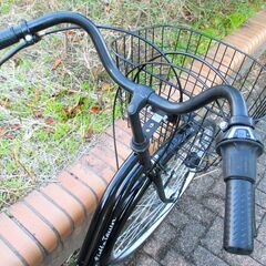 中古自転車 Lietto Towr ママチャリ 自転車 実用6段変速 27インチ LEDオートライト ブラック 通勤 通学 近所のお出掛けなどにの画像