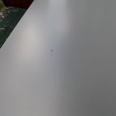 折畳アイアンレッグ　ローテーブル　巾90cm　奥行59cm　高さ32cm　ライトグレーXブラック　経年品　脚部分サビあり　【非対面取引です】の画像