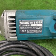 マキタ 6305A 電気ドリル 13mm【野田愛宕店】【店頭取引限定】【中古】管理番号：ITR8PPT9SAFKの画像