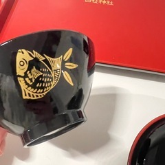 会津塗　日枝神社　男女兼用お食い初め食器の画像