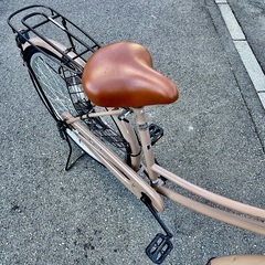 お買い得！SANTOSシティサイクル ベージュ 26インチ【大阪吹田・整備済み】の画像