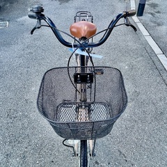 お買い得！SANTOSシティサイクル ベージュ 26インチ【大阪吹田・整備済み】の画像