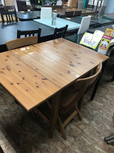 ジャングルジャングル貝塚店　バタフライダイニングセット　２人用　折りたたみ　お洒落　貝塚市　二色浜　リサイクルショップ