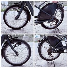 【❗️✨訳あり出品✨❗️】ブリヂストン bikke POLAR 電動自転車　前用チャイルドシート付　バッテリー・充電器あり｜サビ多めの画像