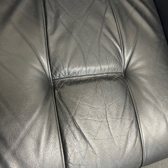 牛革応接セット中古の画像