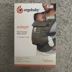 ergobaby adapt エルゴ抱っこ紐　オリーブグリーンの画像