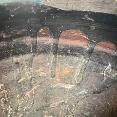 圧倒的存在感！！43年前北京博物館で購入か。明時代の交趾焼の様な水鉢(水漏れ)の画像