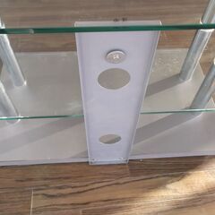 テレビ台　ガラス製の画像